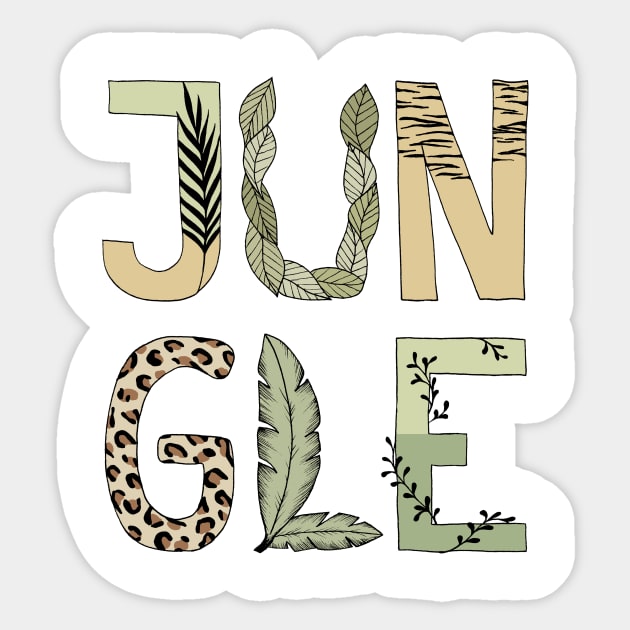 Jungle Sticker by Barlena